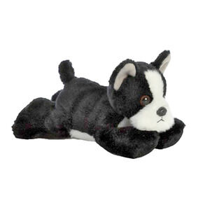 BOSTON TERRIER Stuffed Plush Toy Puppy Dog Soft Plushie NWT by AURORA WORLD